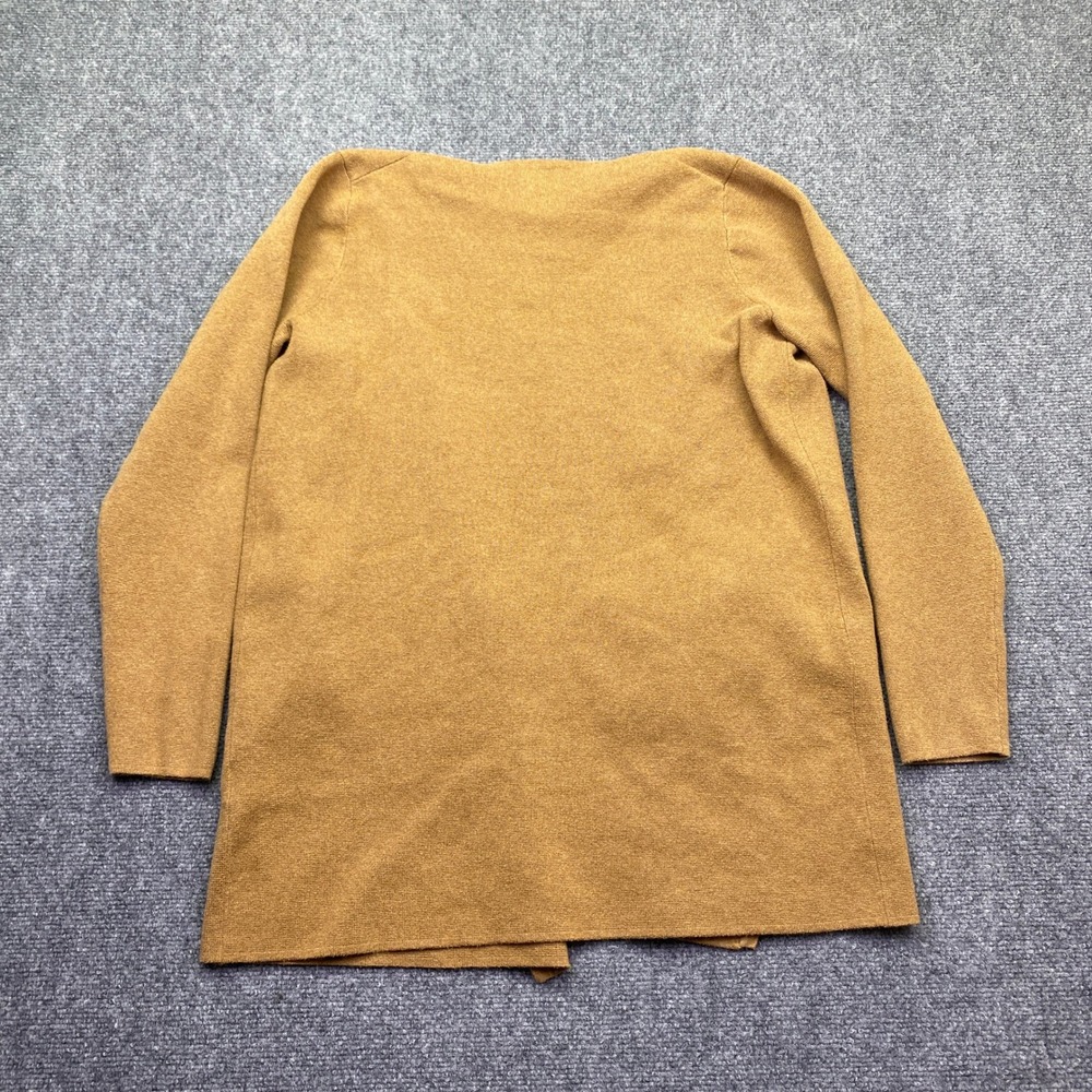 J.Crew Vanessa Sweater Jacket Womens Open Front Cardigan Mustard Yellow Sz M - Picture 8 of 9